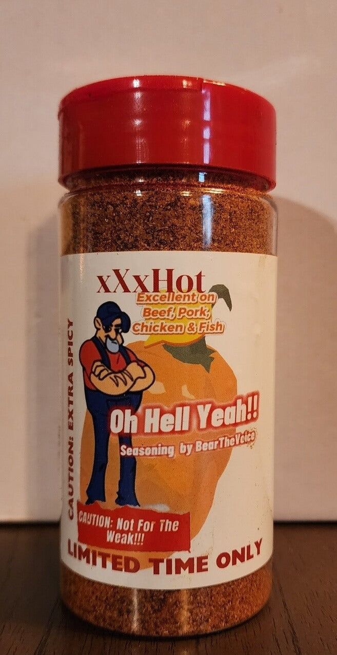 BearTheVoice Limited Edition Extra Hot Oh Hell Yeah!! Seasoning. Front