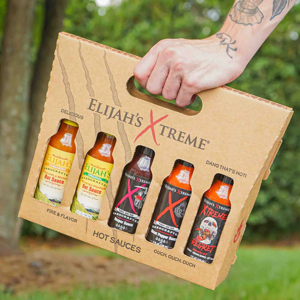 Elijah's Xtreme Hot Sauce Variety Pack (5 Bottles)