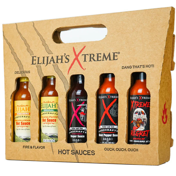 Elijah's Xtreme Hot Sauce Variety Pack (5 Bottles)