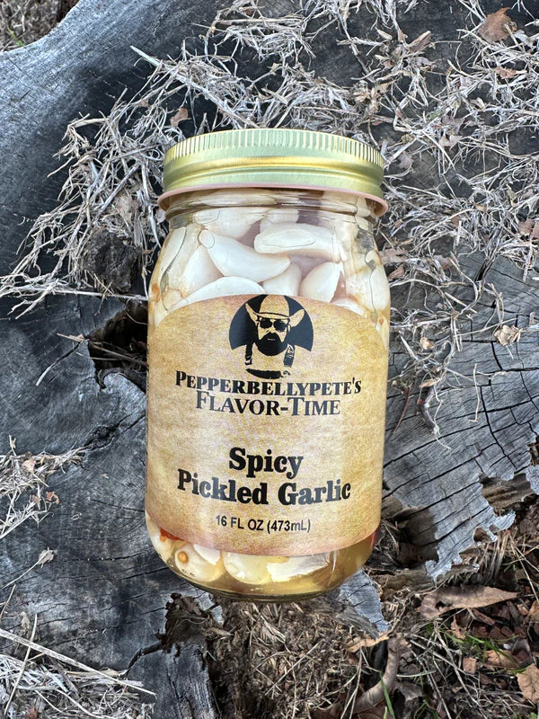 Pepper Belly Pete's Spicy Pickled Garlic