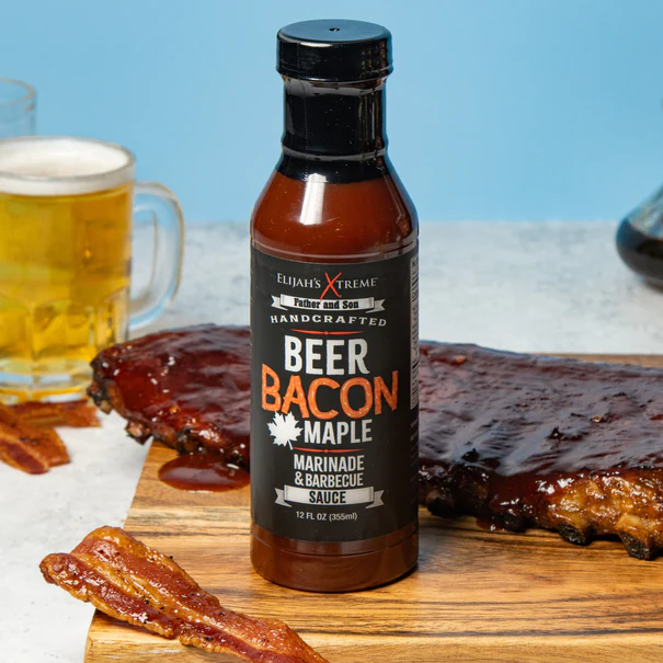 Elijah's Xtreme Beer Bacon Maple BBQ Sauce