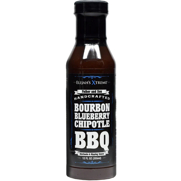 Elijah's Xtreme Bourbon Blueberry Chipotle BBQ Sauce & Marinade