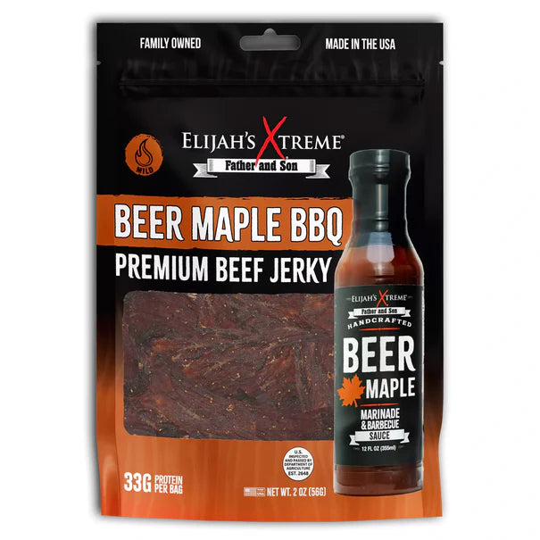 Elijah's Xtreme Beer Maple BBQ Beef Jerky