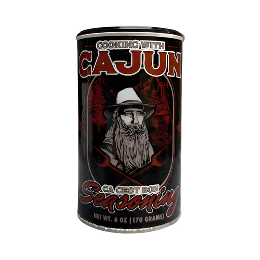 Cooking with Cajon Seasoning, Cooking with Cajun Seasoning Ca Cest Bon Seasoning. Front