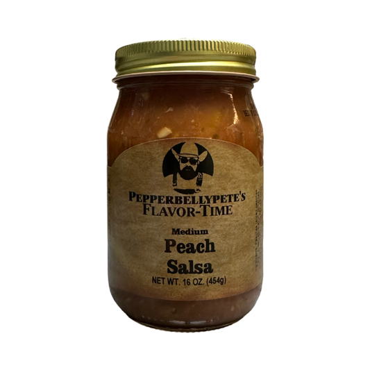 Pepper Belly Pete's Peach Salsa