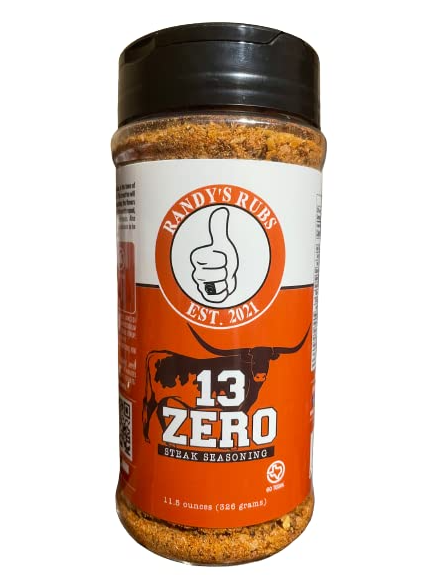 Randy's Rubs 13 Zero Steak Seasoning. Front